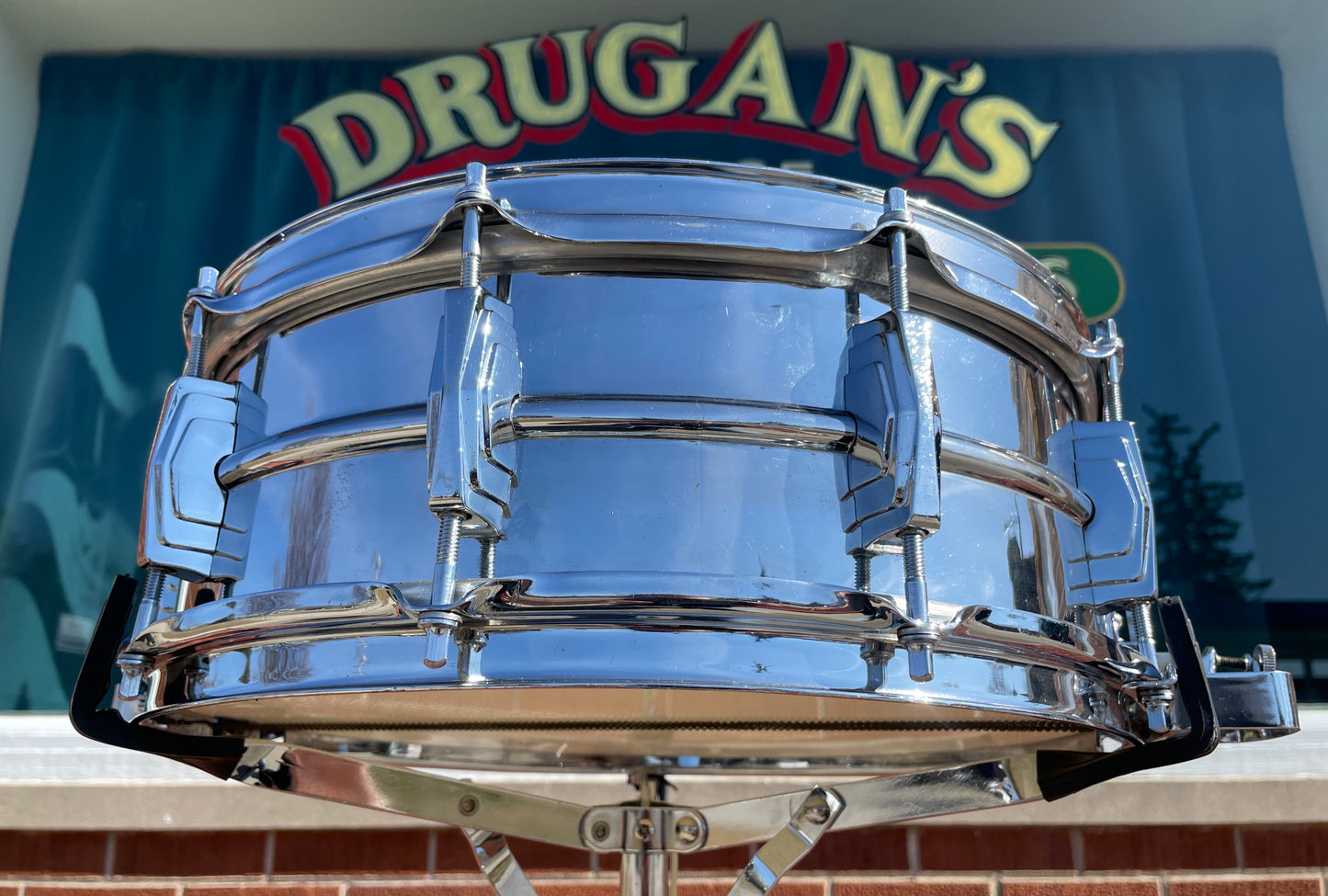 1958-1959 Ludwig 5x14 No. 410 Super Sensitive Snare Drum Trans Badge COB Supraphonic