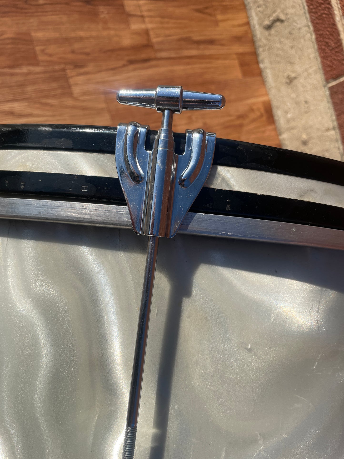 1960s Camco 14x20 Bass Drum White Moire / Satin Flame