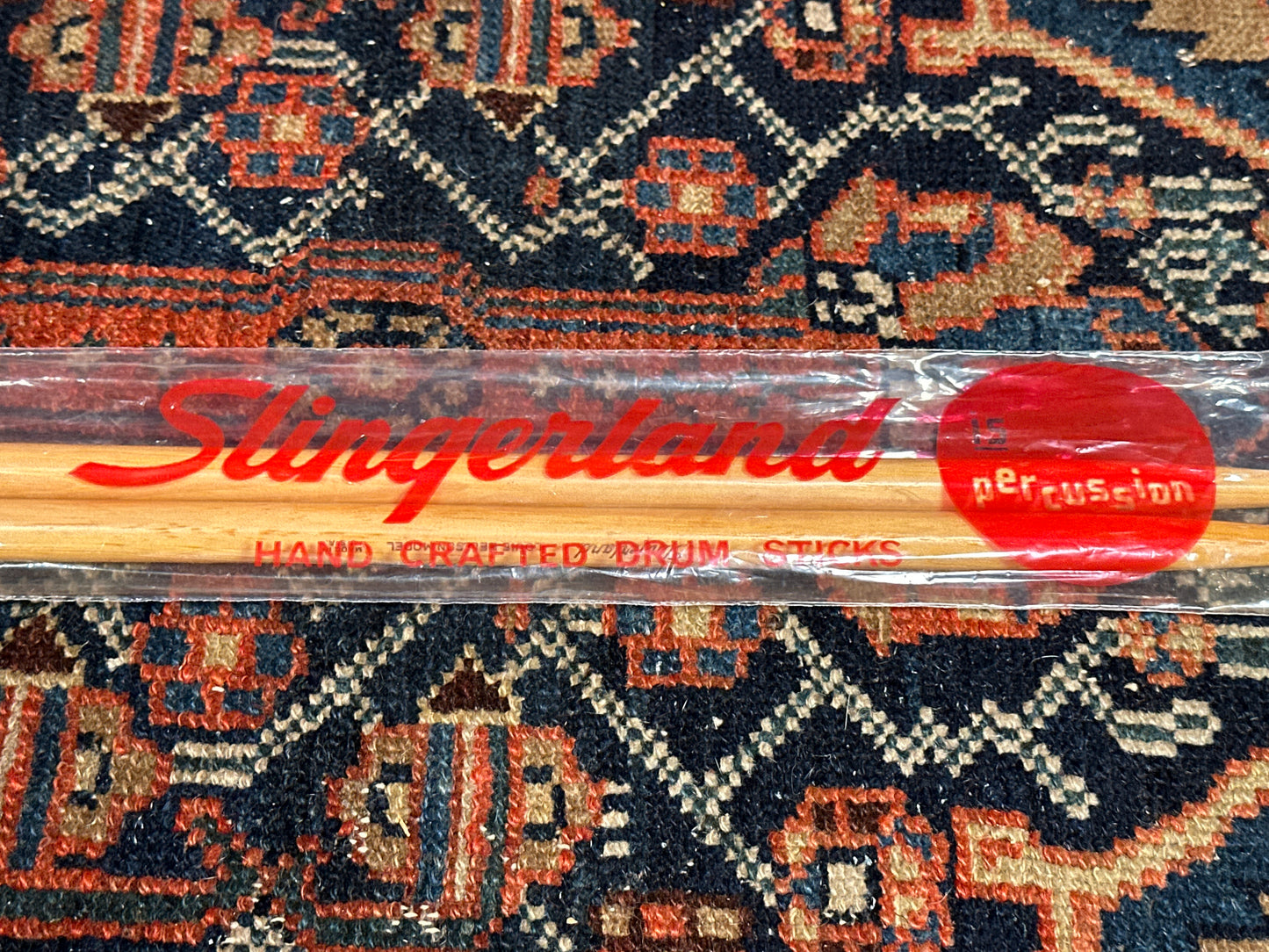 1970s Slingerland Louie Bellson LBN Nylon Tip Drum Sticks w/ Original Bag NOS Nylowood