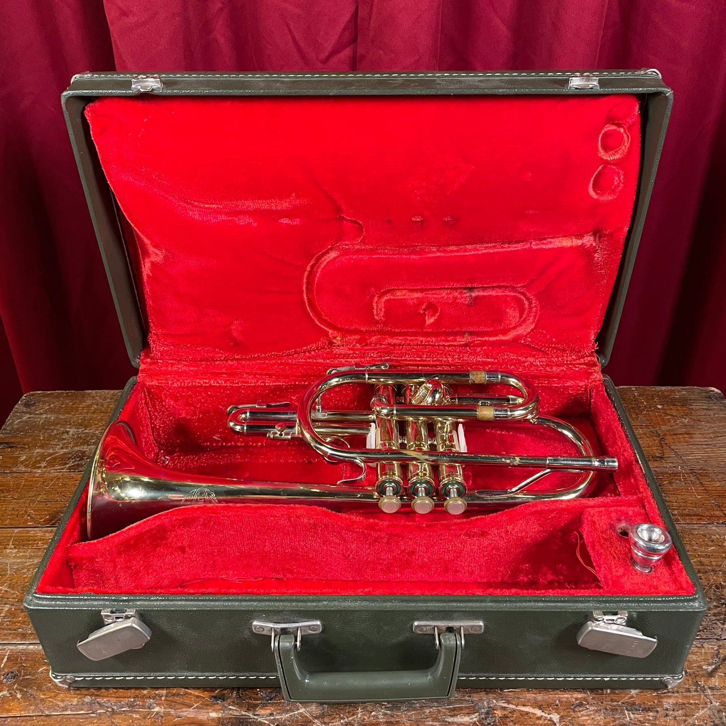 1968 Holton Collegiate C602 Bb Cornet w/ Original Case