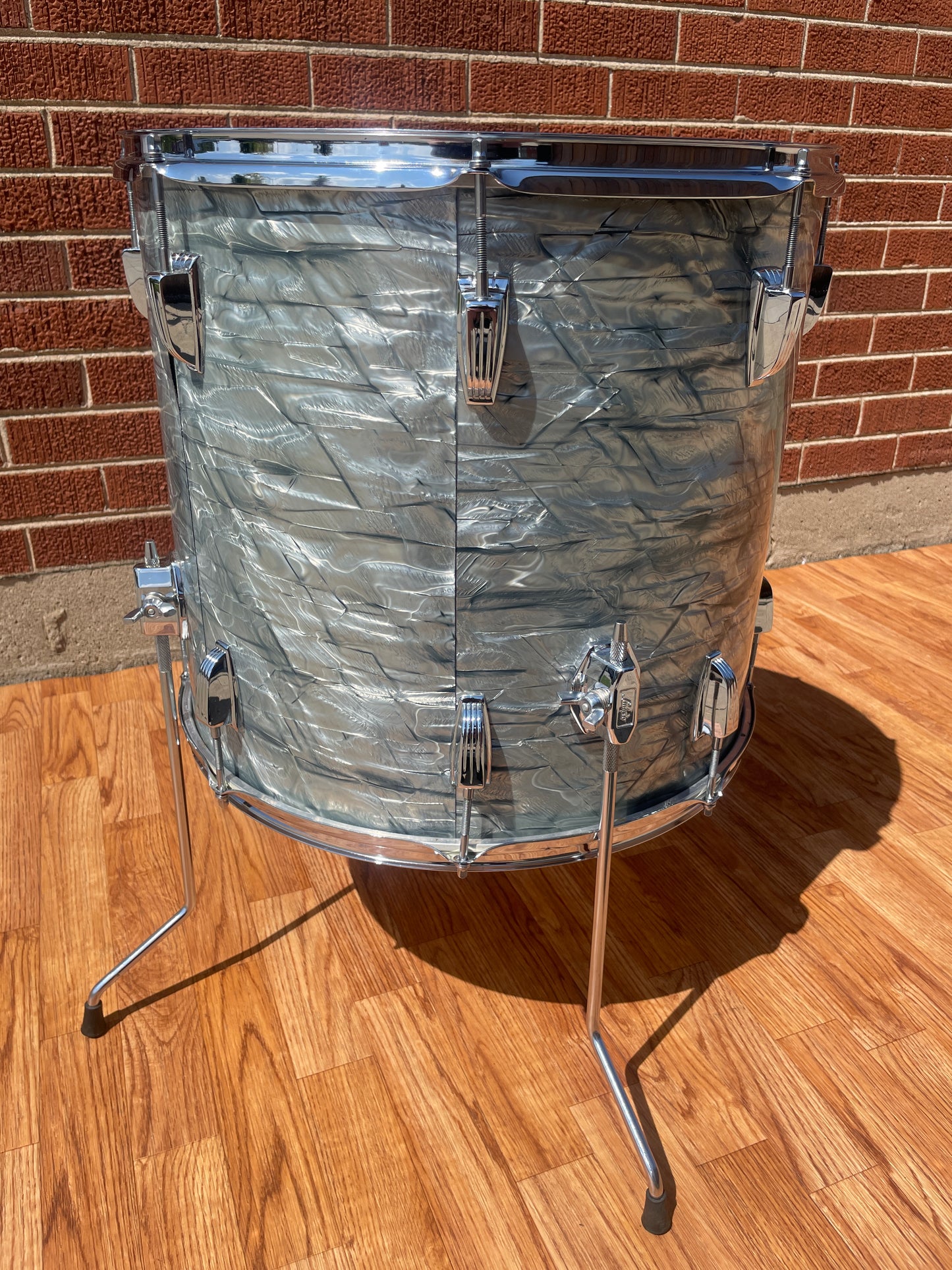 1966 Ludwig 16x18 Floor Tom Drum Sky Blue Pearl