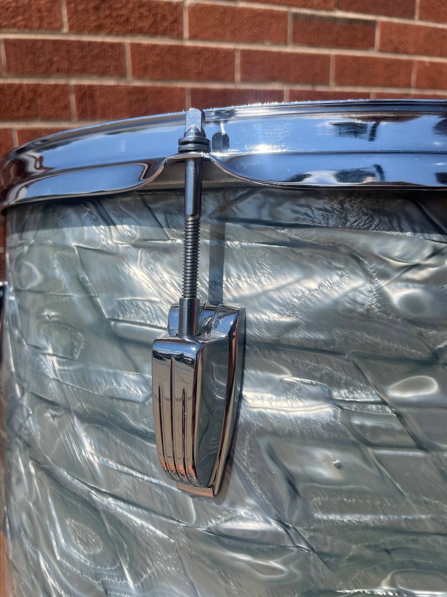 1966 Ludwig 16x18 Floor Tom Drum Sky Blue Pearl
