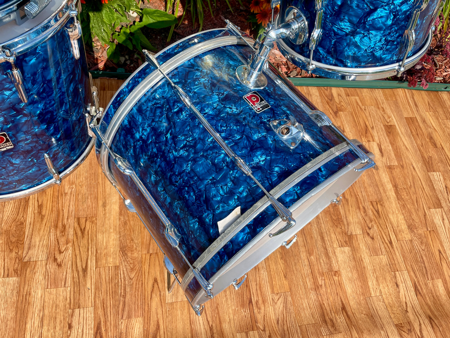 1960s Premier Drum Set Blue Pearl 20/12/16
