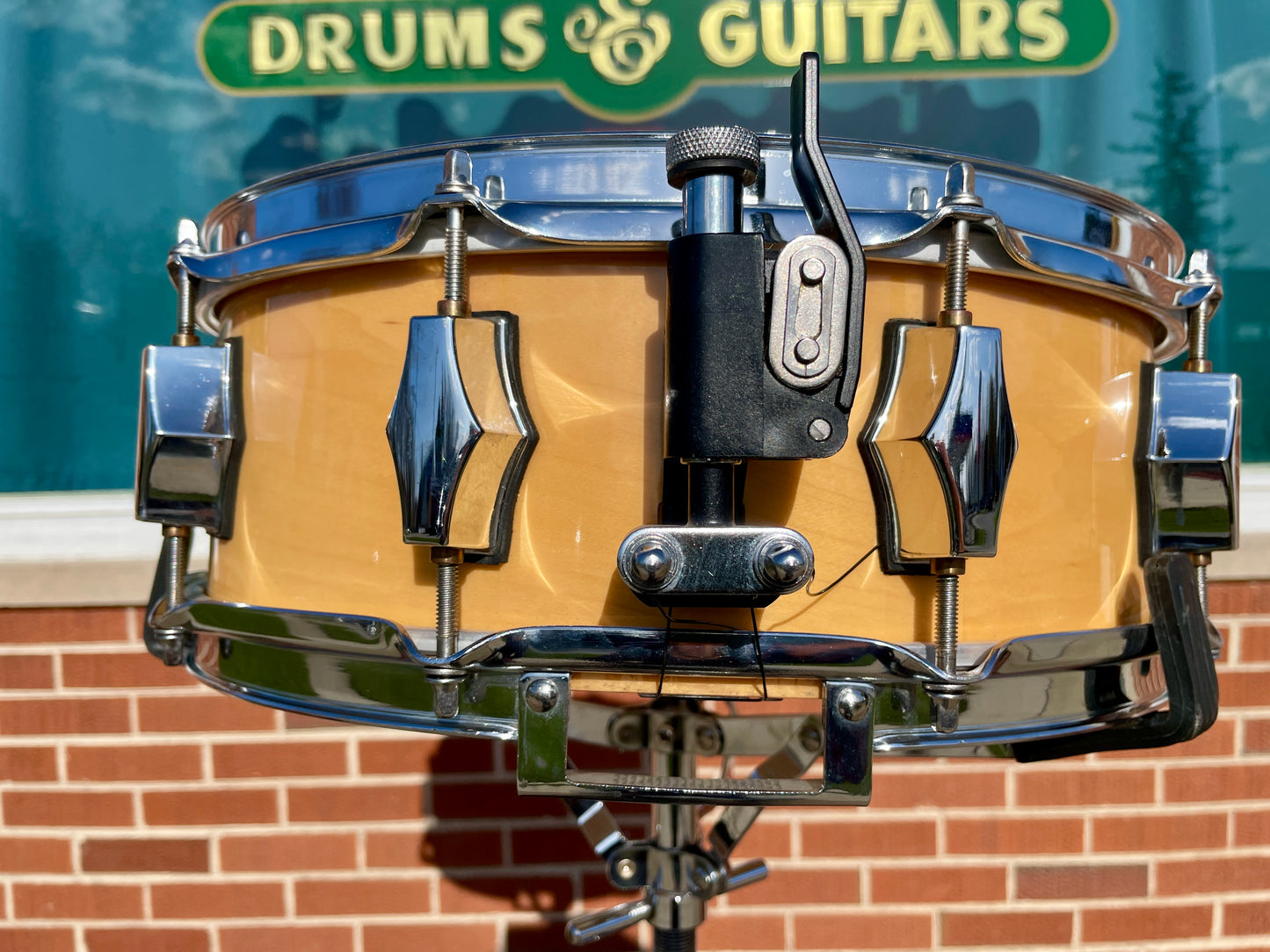 1990s Fibes 5x14 Maple Jasper Shell Snare Drum