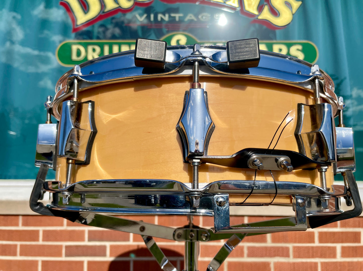 1990s Fibes 5x14 Maple Jasper Shell Snare Drum