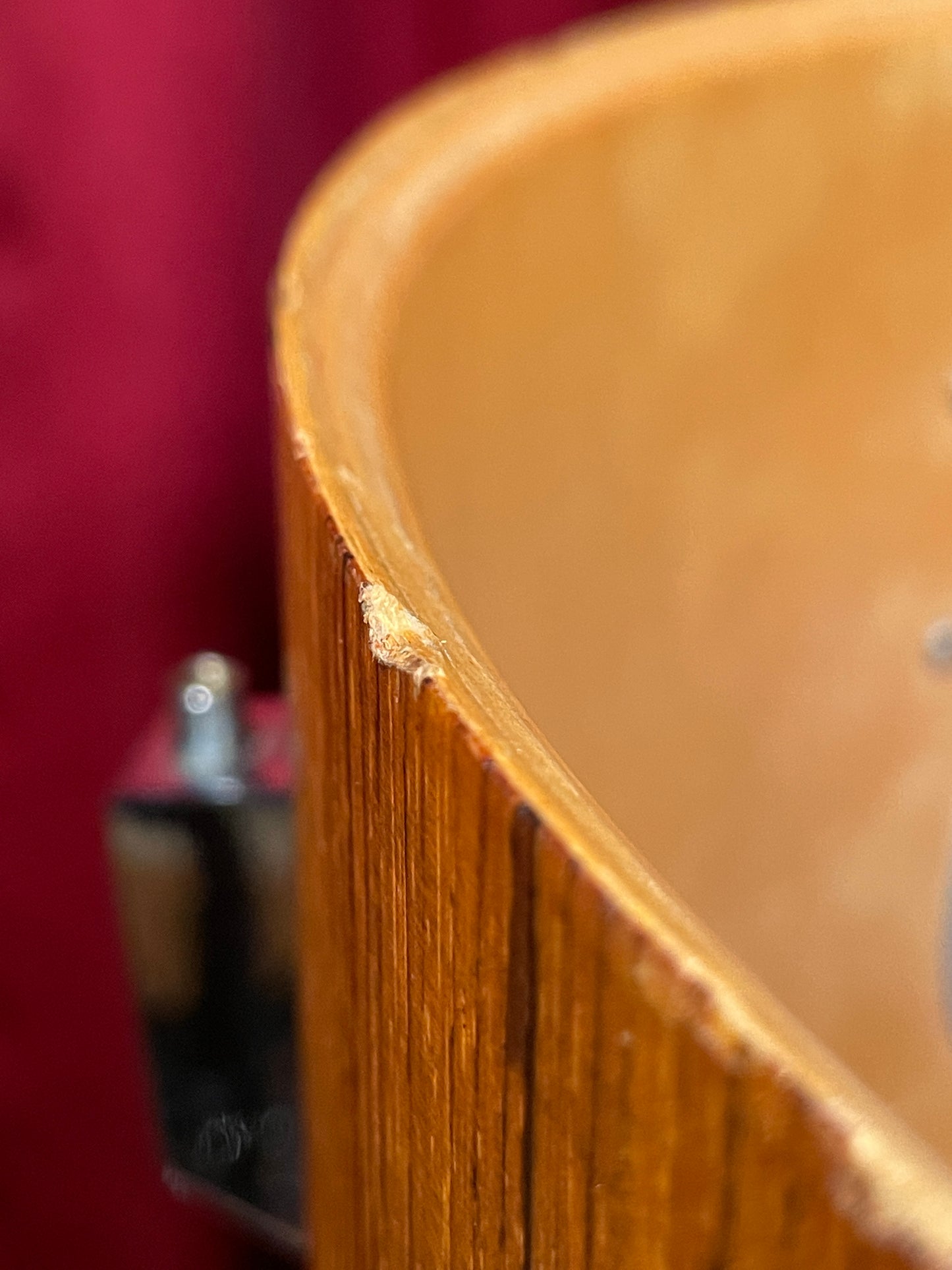 1970s Sonor Super Champion 14x18 Bass Drum Genuine Rosewood 18x14 Phonic