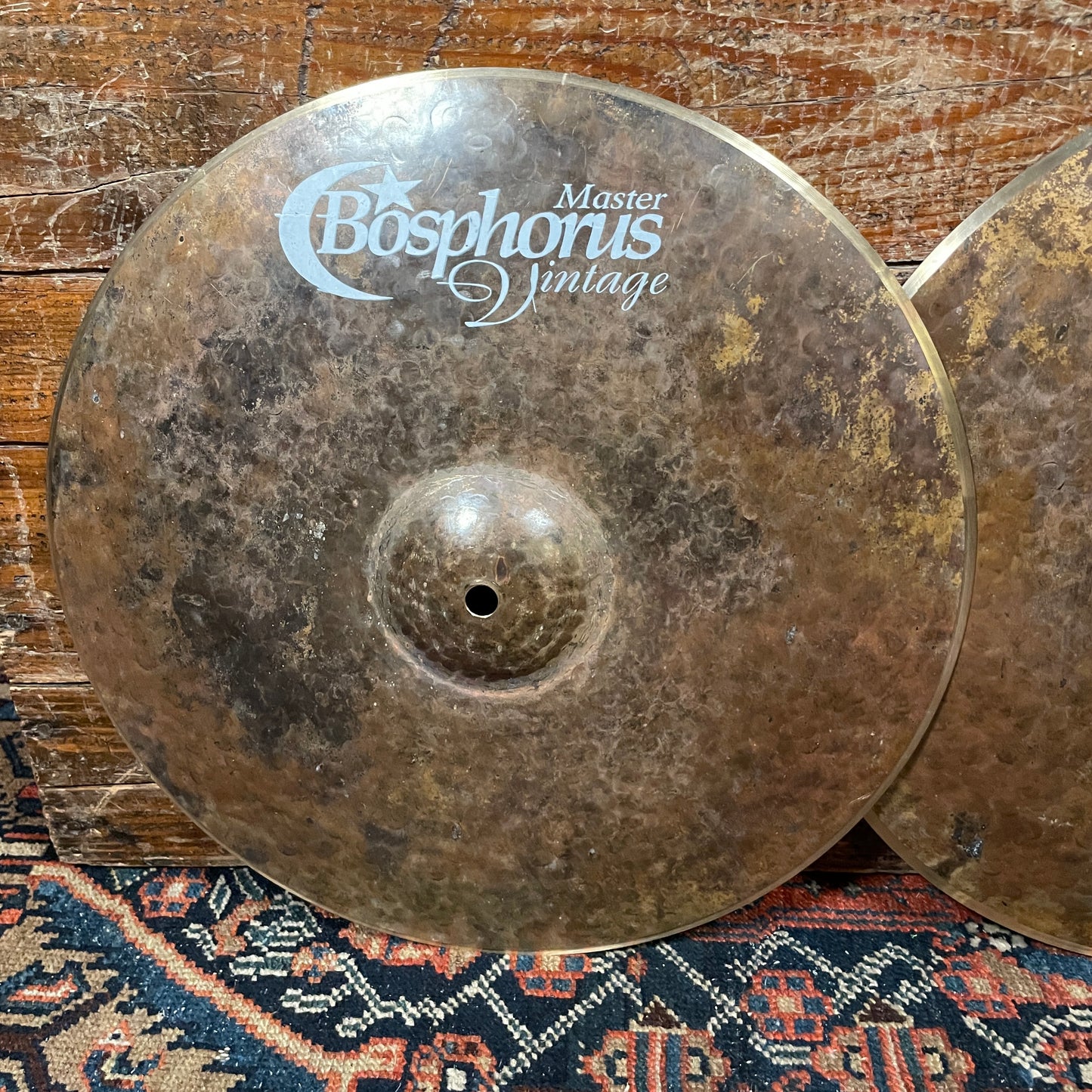 15" Bosphorus Master Vintage Hi-Hat Cymbal Pair 1024g/1232g *Video Demo*