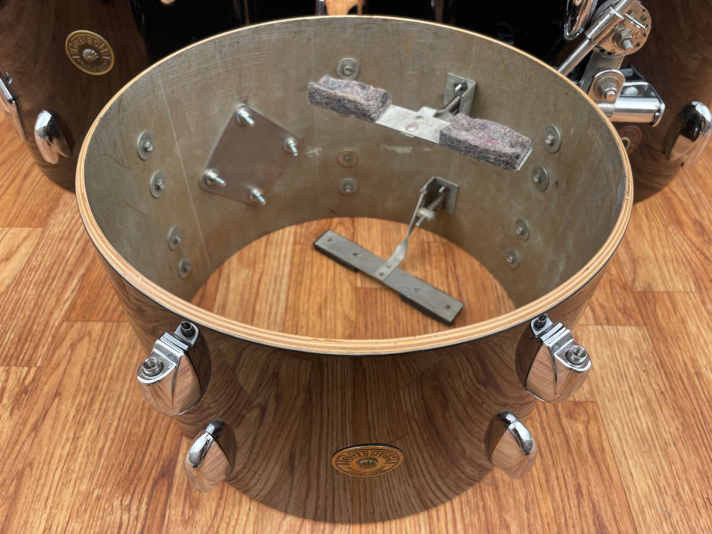 1960s Gretsch Round Badge Bop Drum Set Black Nitron 16/12/14