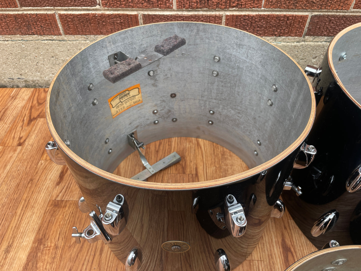 1960s Gretsch Round Badge Bop Drum Set Black Nitron 16/12/14