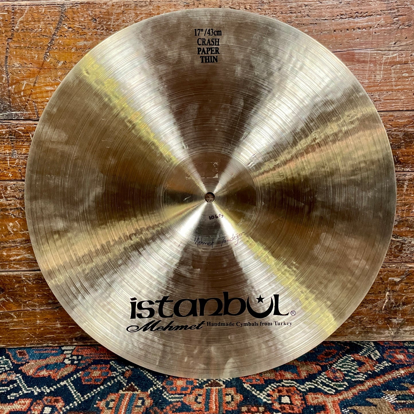 17" Istanbul Mehmet Traditional Paper Thin Crash Cymbal 1060g *Video Demo*