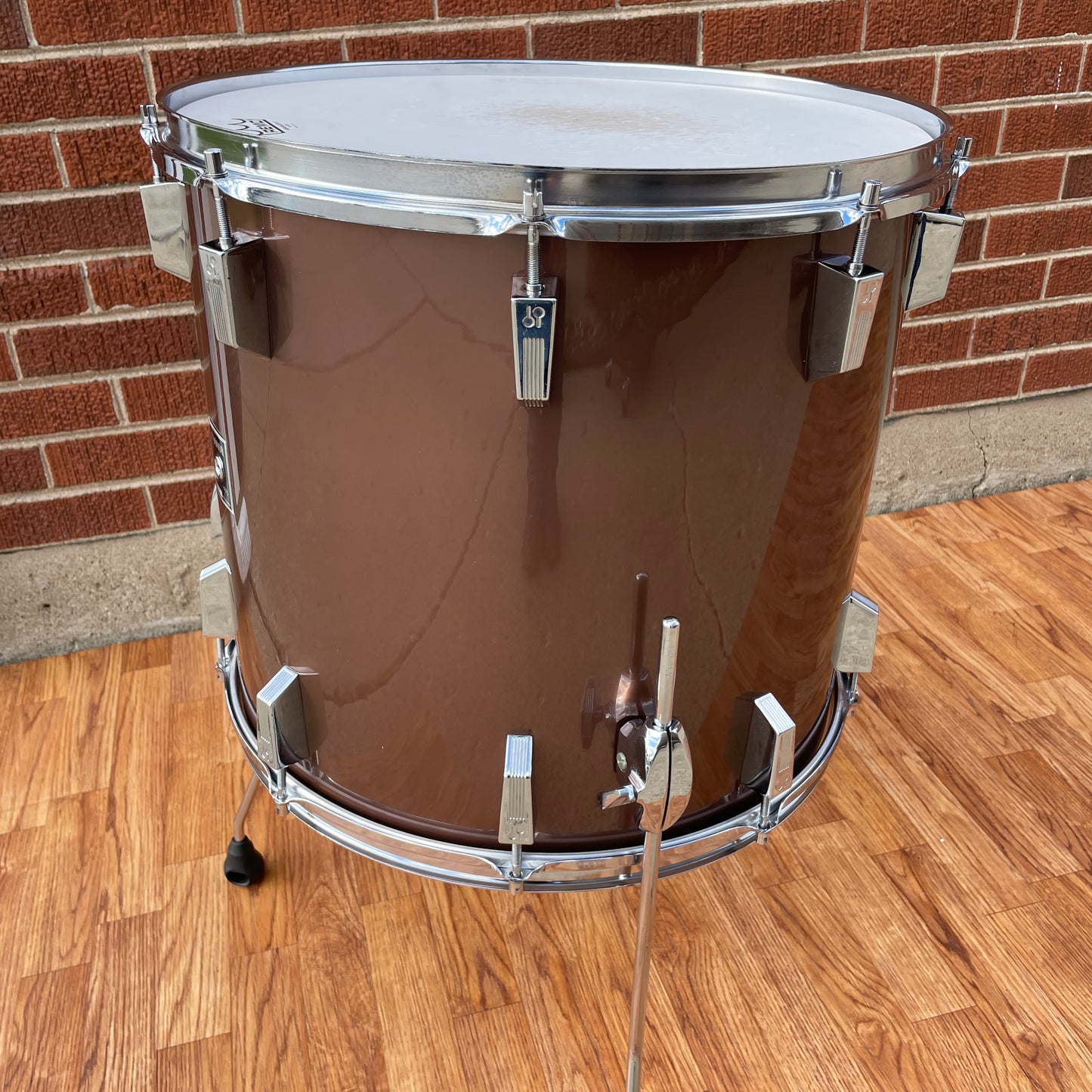 1970s Sonor Phonic 16x18 Floor Tom Metallic Bronze