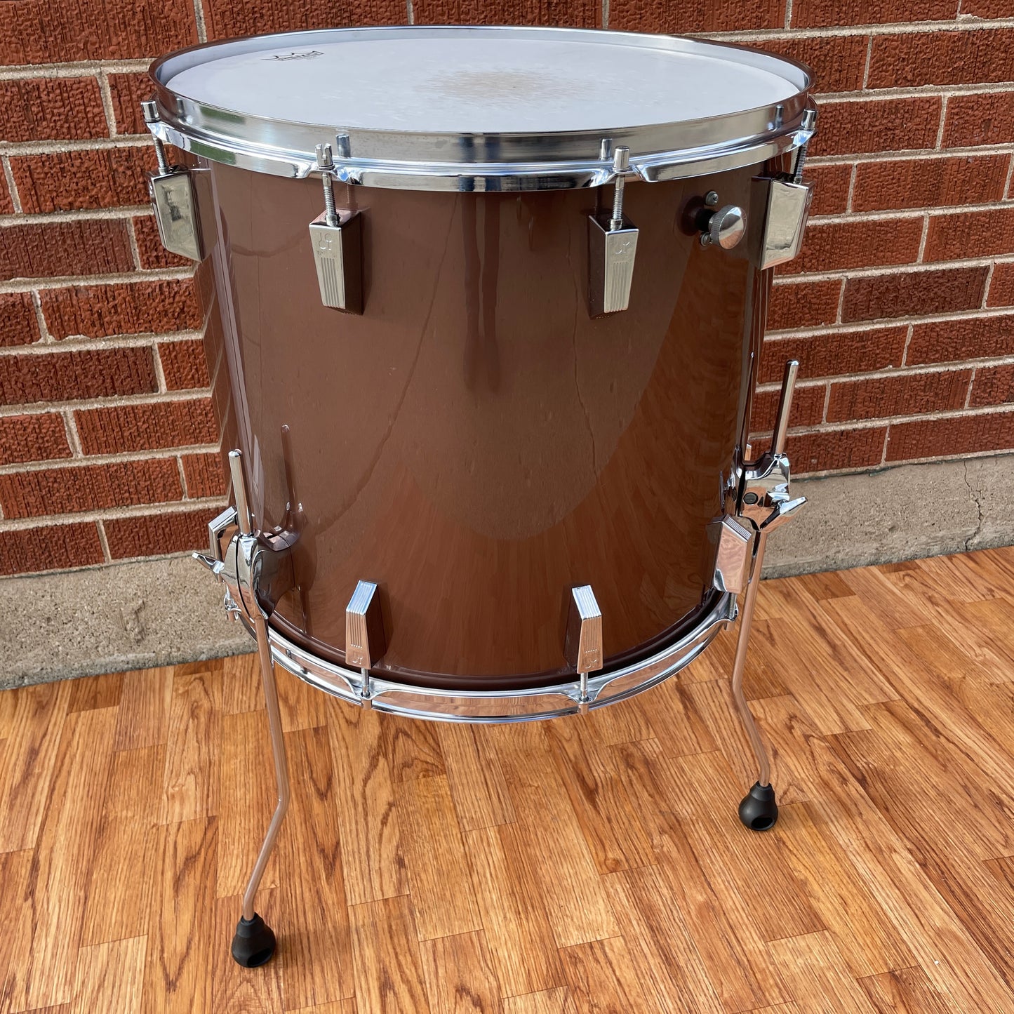 1970s Sonor Phonic 16x18 Floor Tom Metallic Bronze