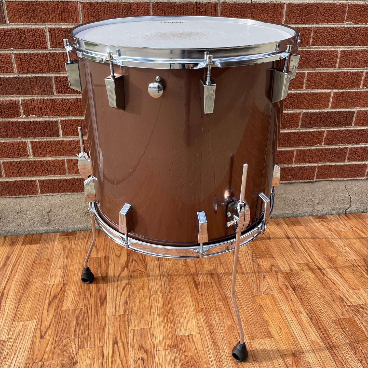 1970s Sonor Phonic 16x18 Floor Tom Metallic Bronze