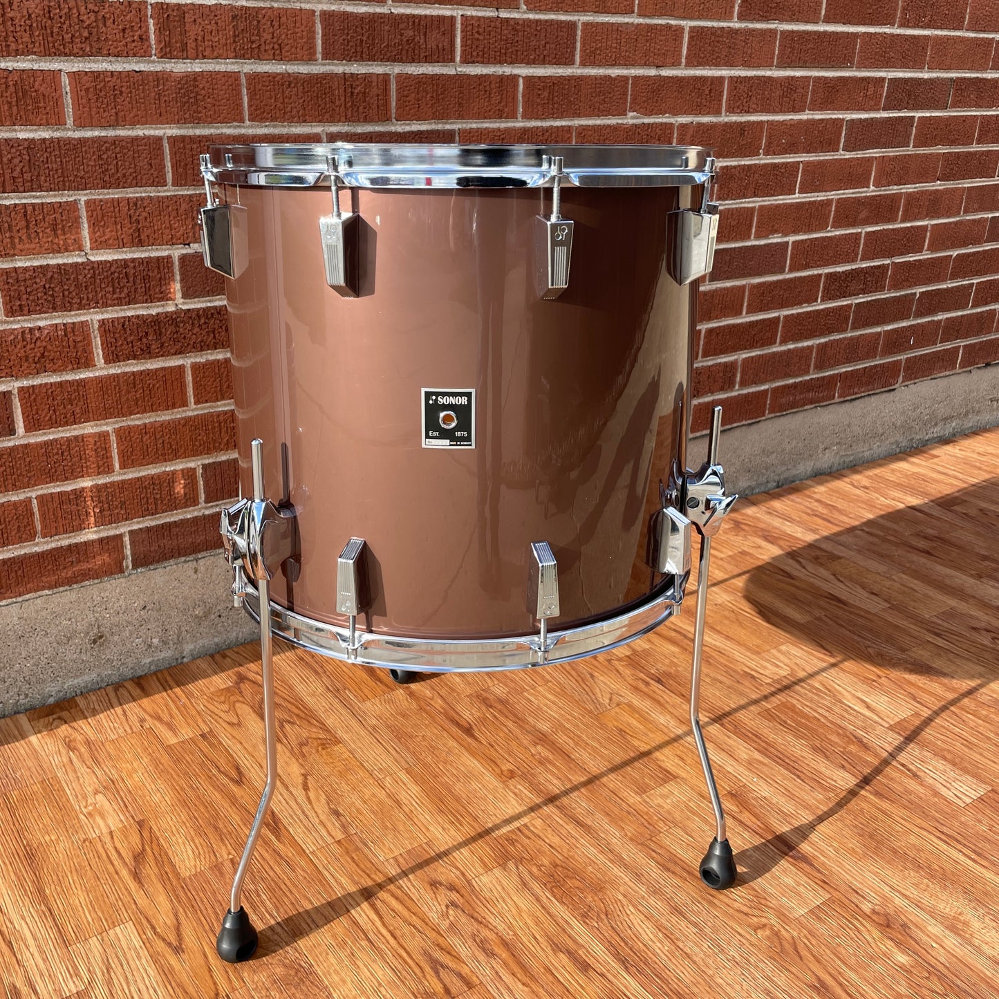 1970s Sonor Phonic 16x18 Floor Tom Metallic Bronze