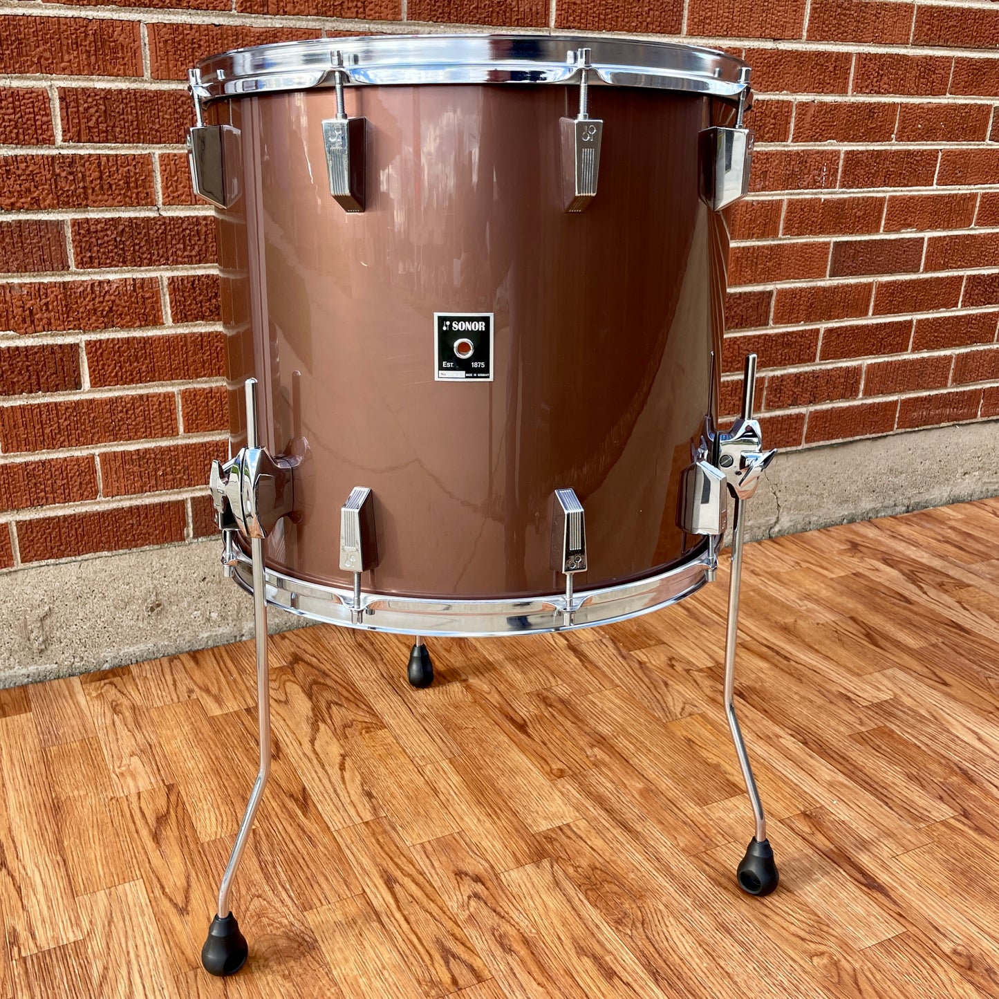 1970s Sonor Phonic 16x18 Floor Tom Metallic Bronze