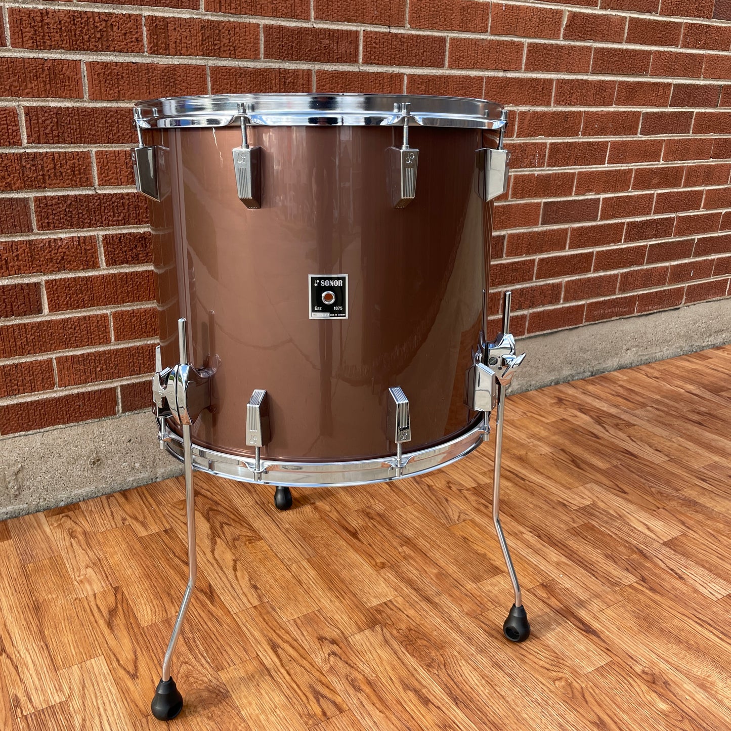 1970s Sonor Phonic 16x18 Floor Tom Metallic Bronze