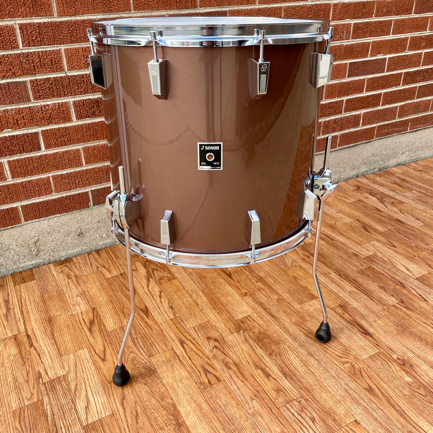 1970s Sonor Phonic 16x18 Floor Tom Metallic Bronze