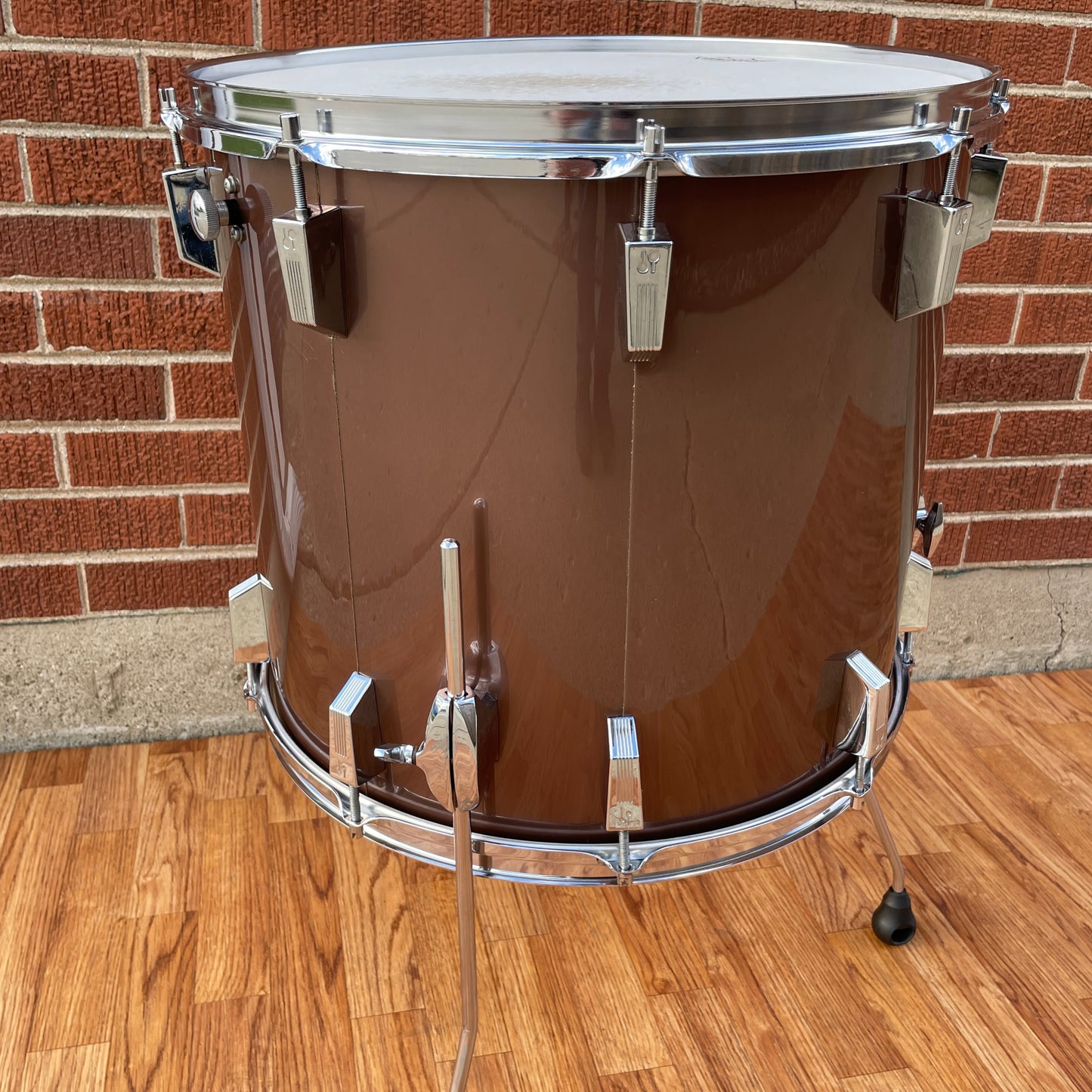 1970s Sonor Phonic 16x18 Floor Tom Metallic Bronze