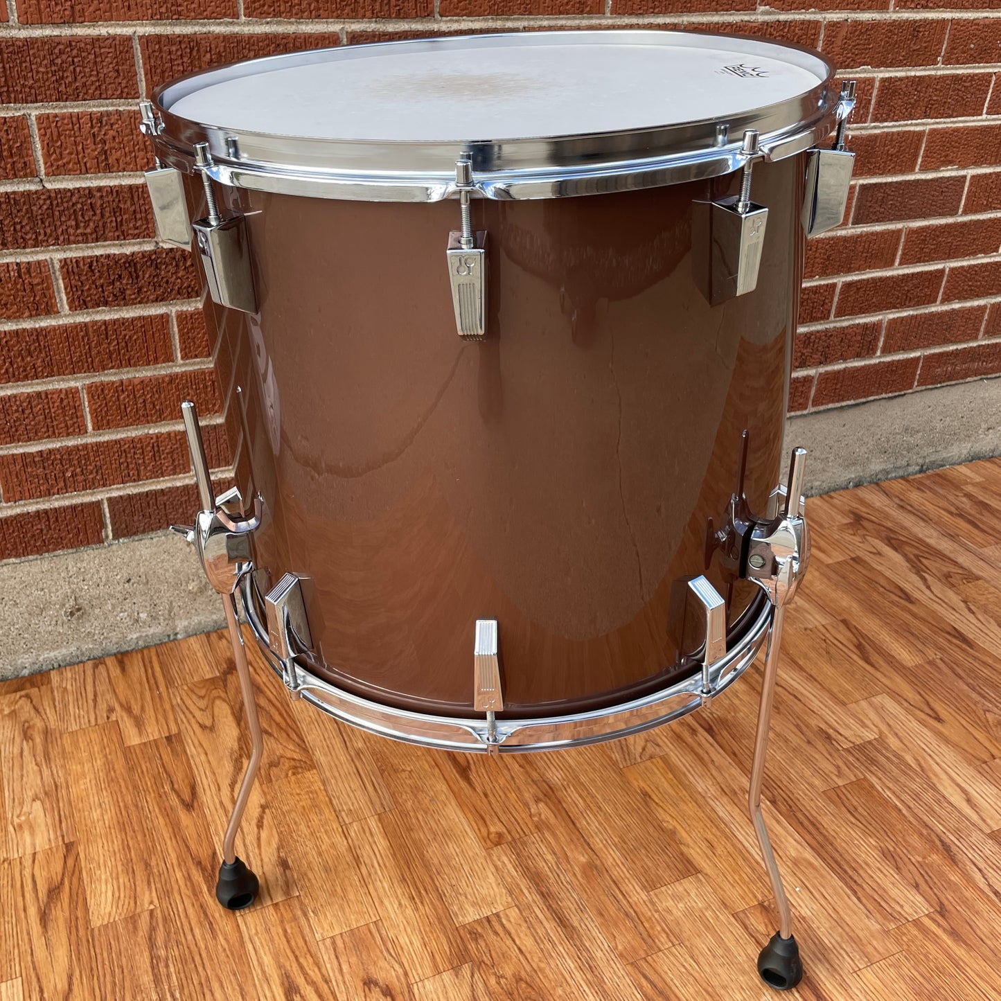1970s Sonor Phonic 16x18 Floor Tom Metallic Bronze