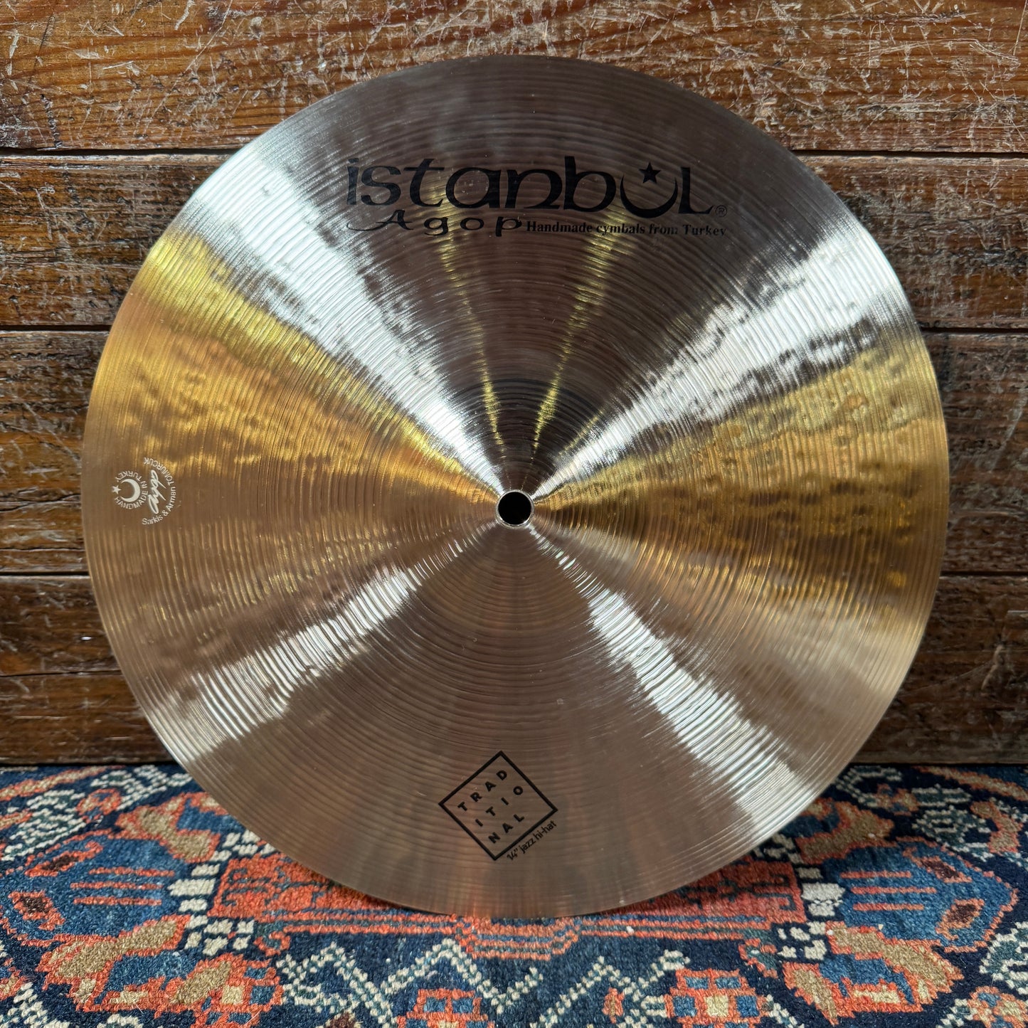 14" Istanbul Agop Traditional Jazz Hi-Hat Cymbal Pair 886g/1088g *Video Demo*