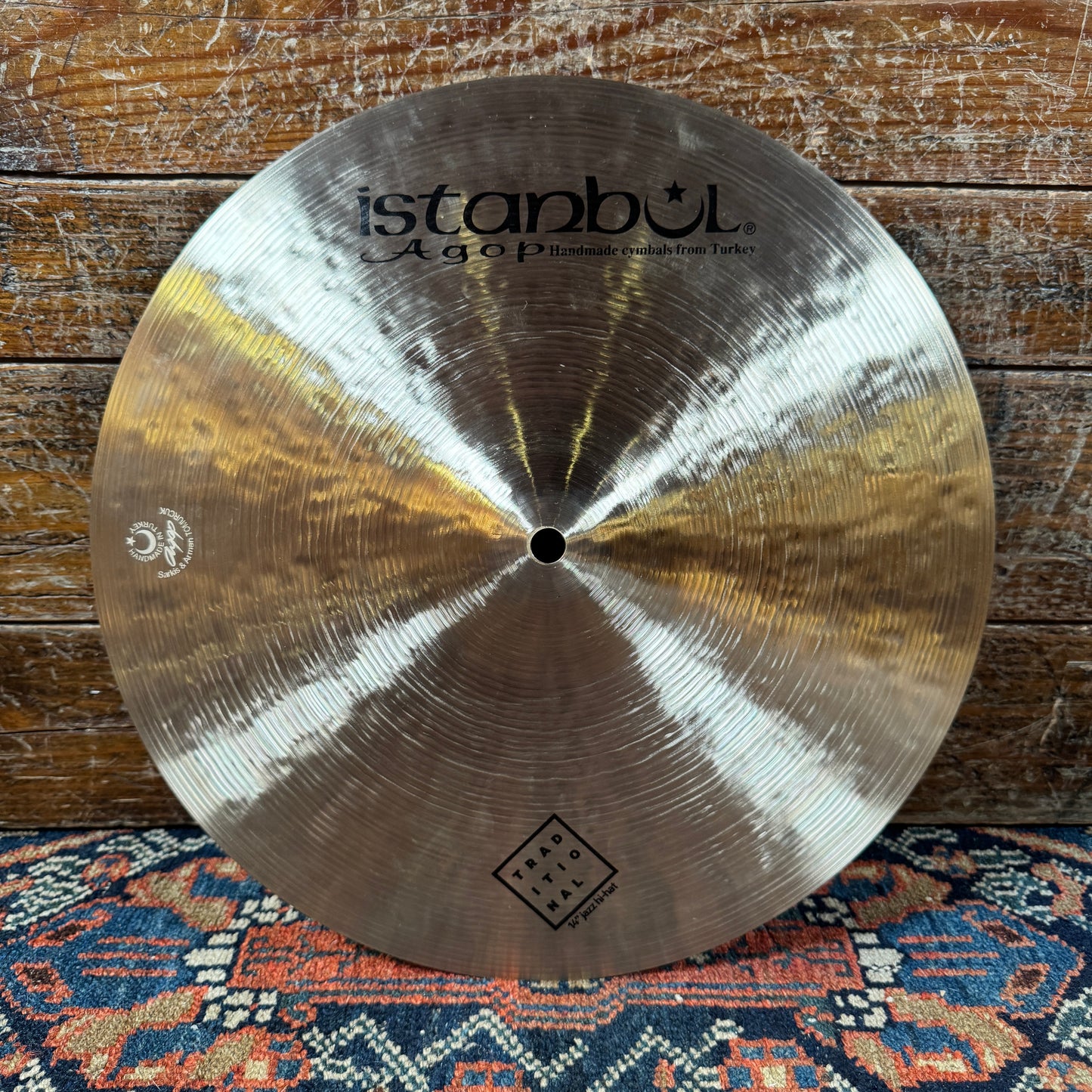 14" Istanbul Agop Traditional Jazz Hi-Hat Cymbal Pair 886g/1088g *Video Demo*