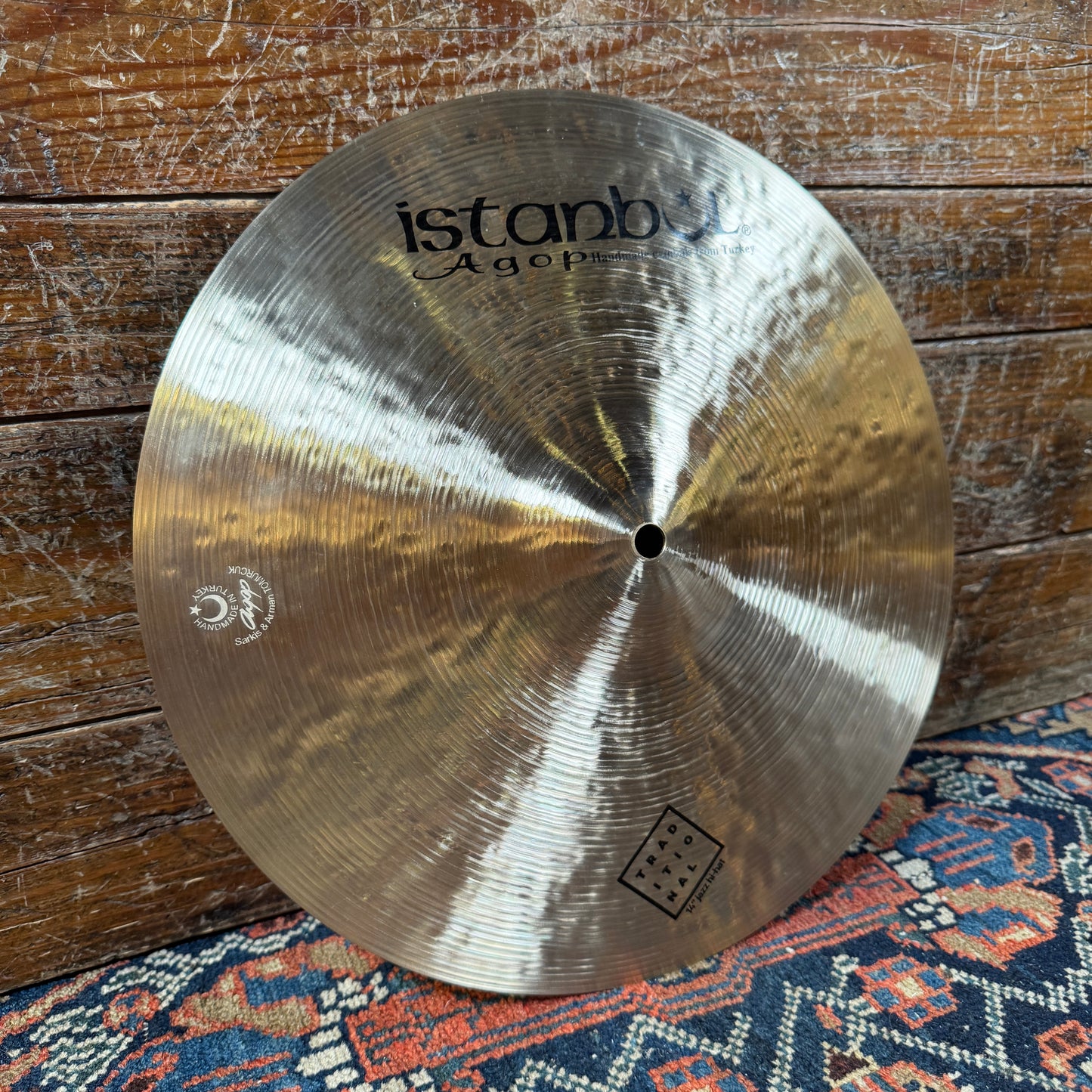 14" Istanbul Agop Traditional Jazz Hi-Hat Cymbal Pair 886g/1088g *Video Demo*