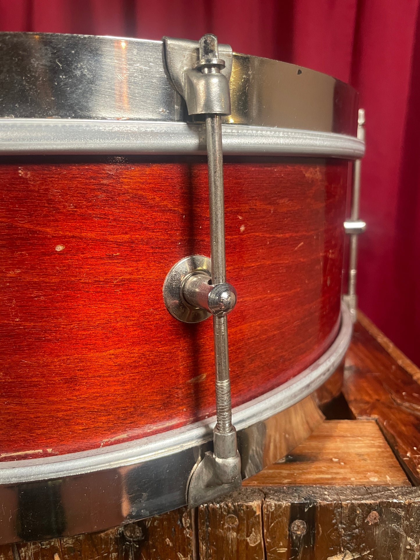 1950s Revere 5x14 Single Tension Snare Drum 2-Ply Maple