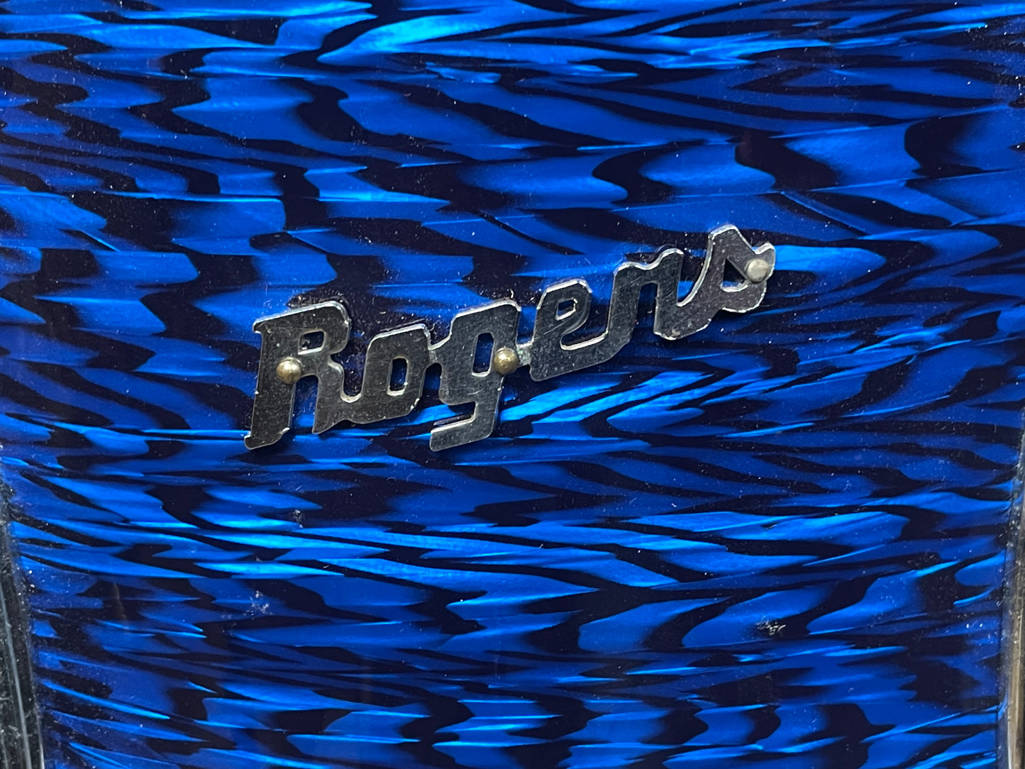 1960s Rogers Holiday 8x12 Tom Drum Blue Onyx Rewrap