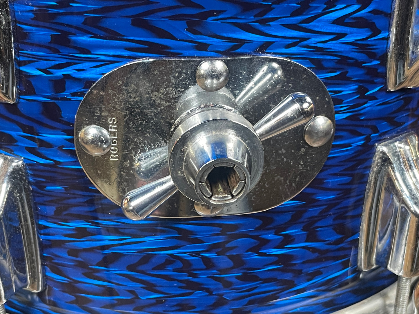 1960s Rogers Holiday 8x12 Tom Drum Blue Onyx Rewrap