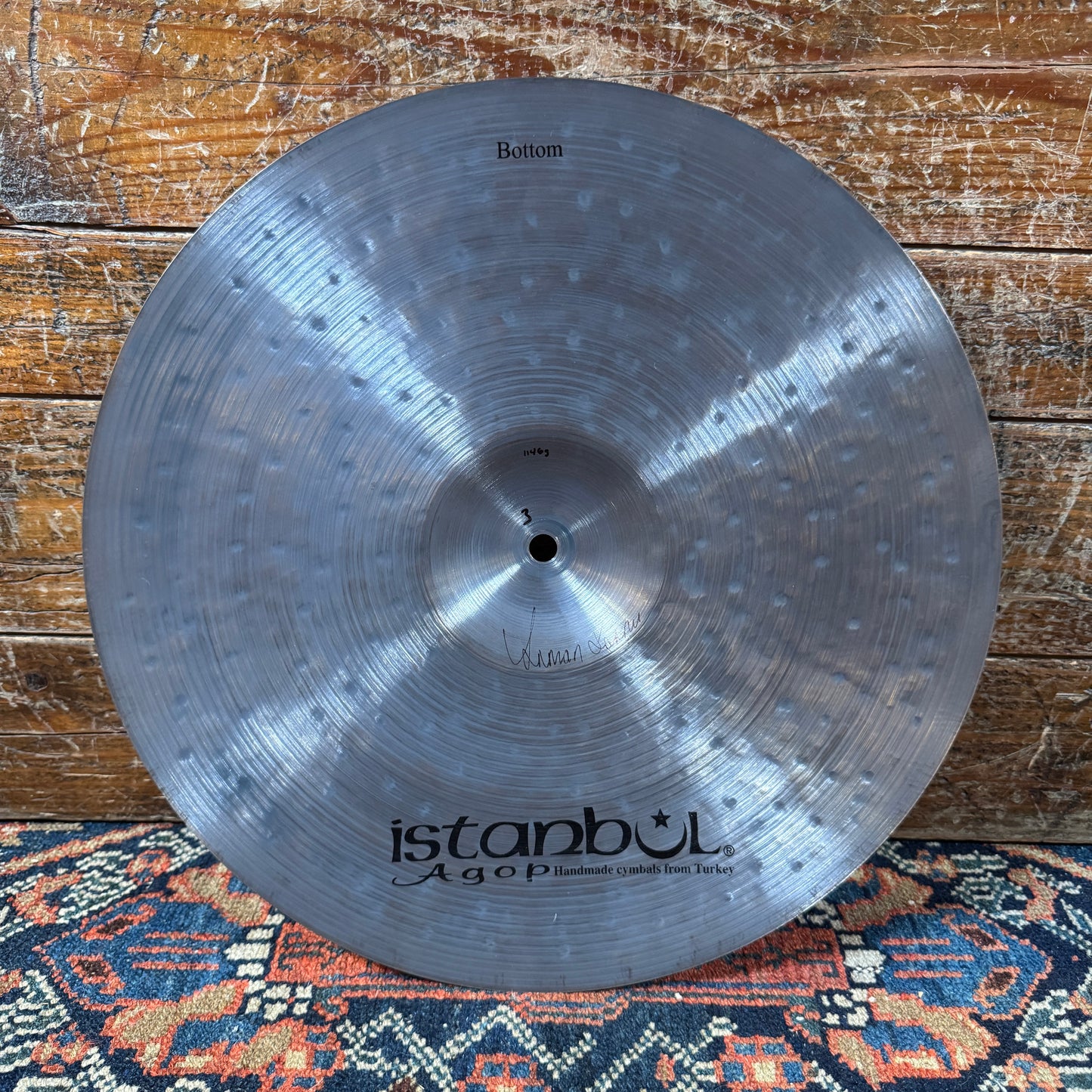 15" Istanbul Agop Om Cindy Blackman Santana Hi-Hat Cymbal Pair 942g/1146g *Video Demo*