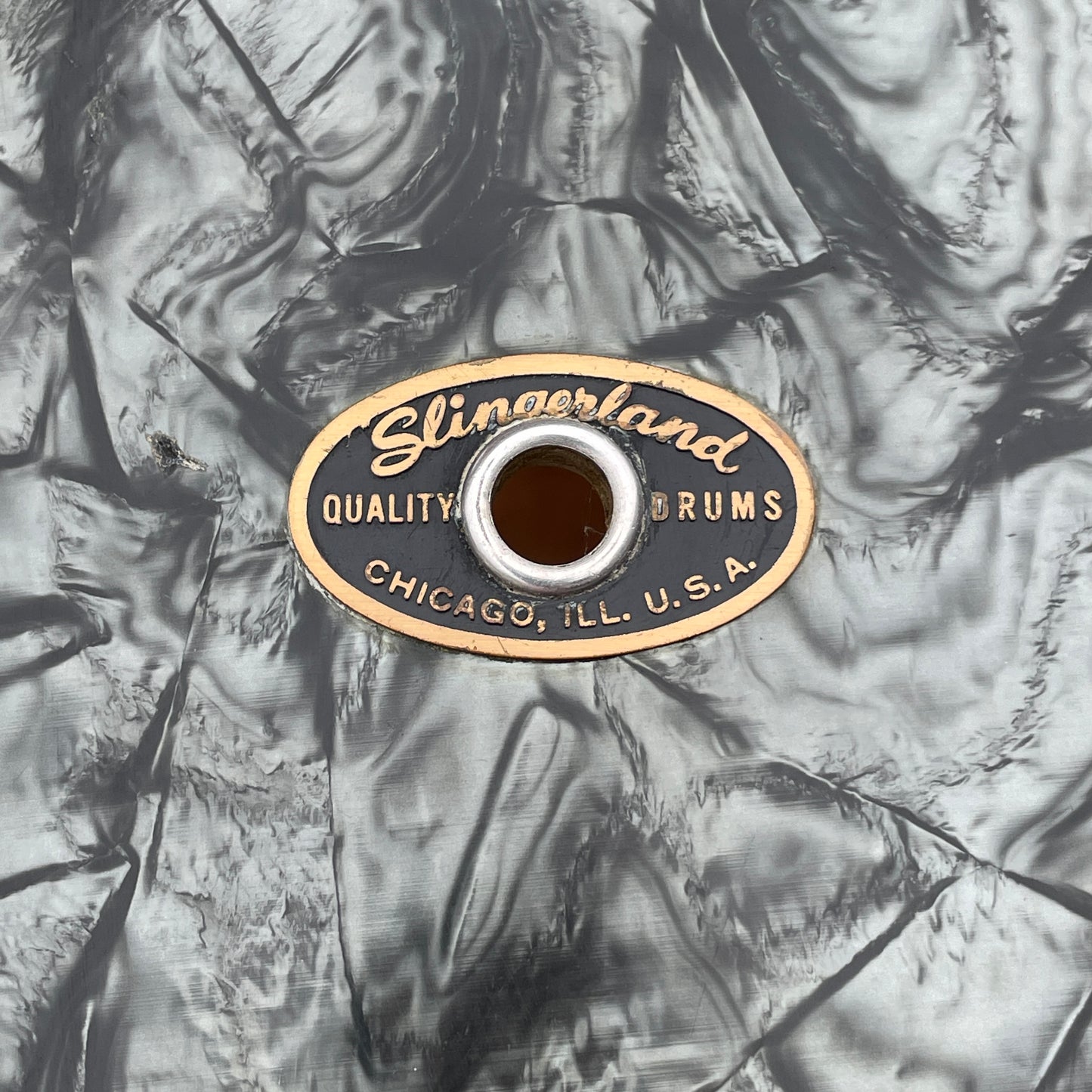 1950s Slingerland 14x22 Bass Drum Black Diamond Pearl