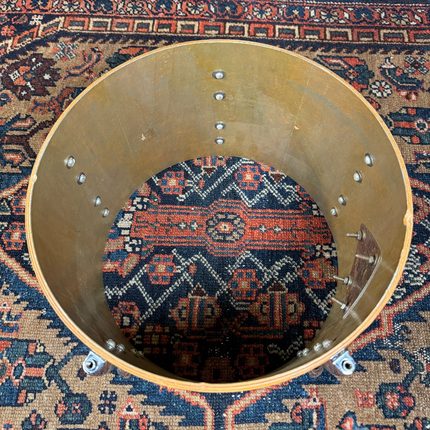 1960s Gretsch 8x12 Floor Tom Drum Natural Round Badge