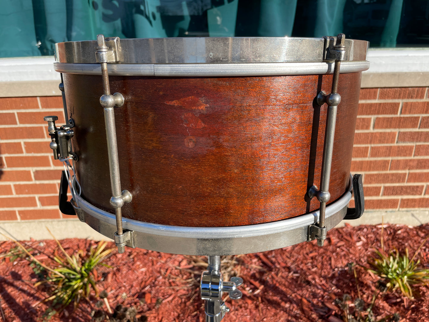 1947 Ludwig & Ludwig 6.5x14 Universal Concert Snare Drum Mahogany