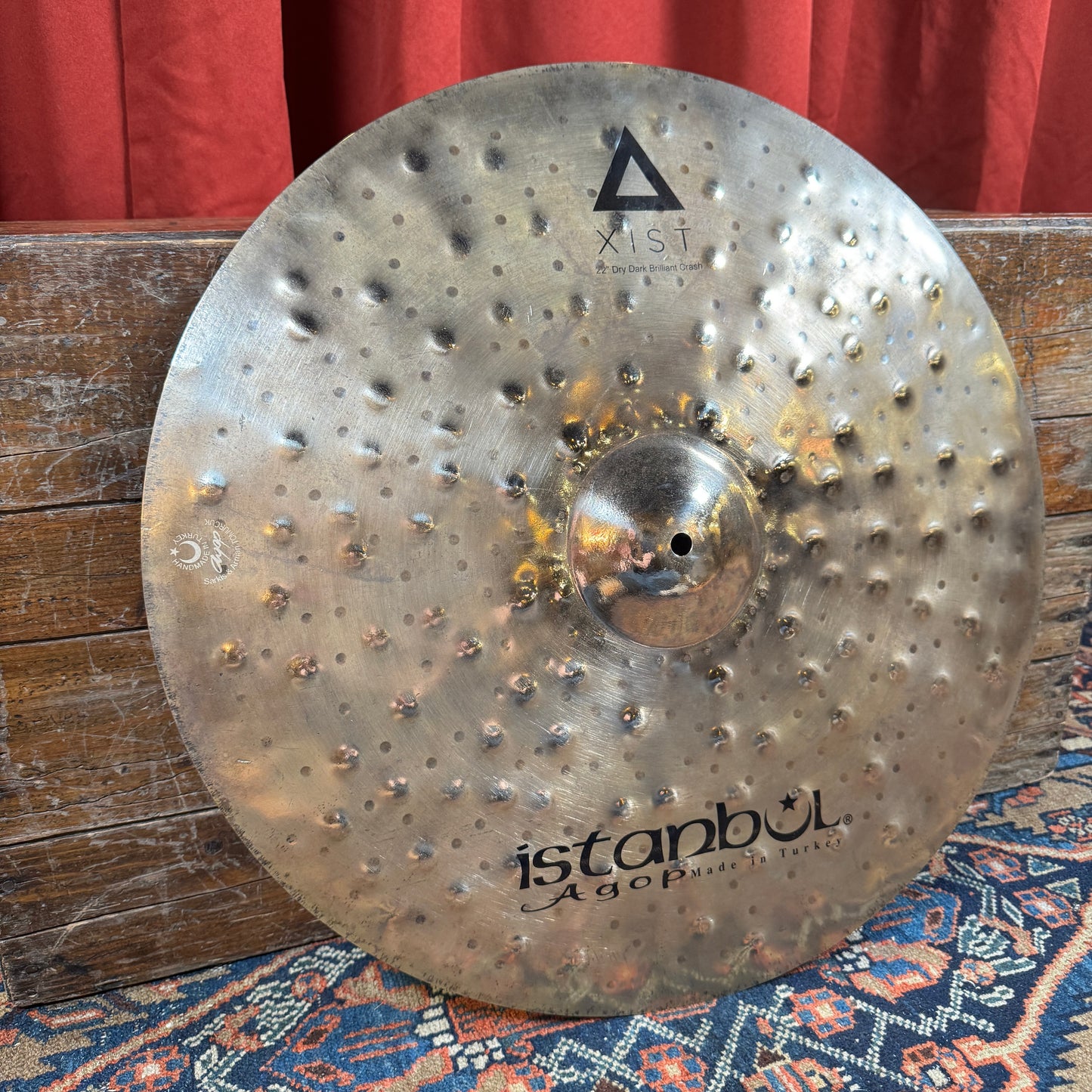22" Istanbul Agop Xist Dry Dark Brilliant Crash Cymbal 1832g *Video Demo*