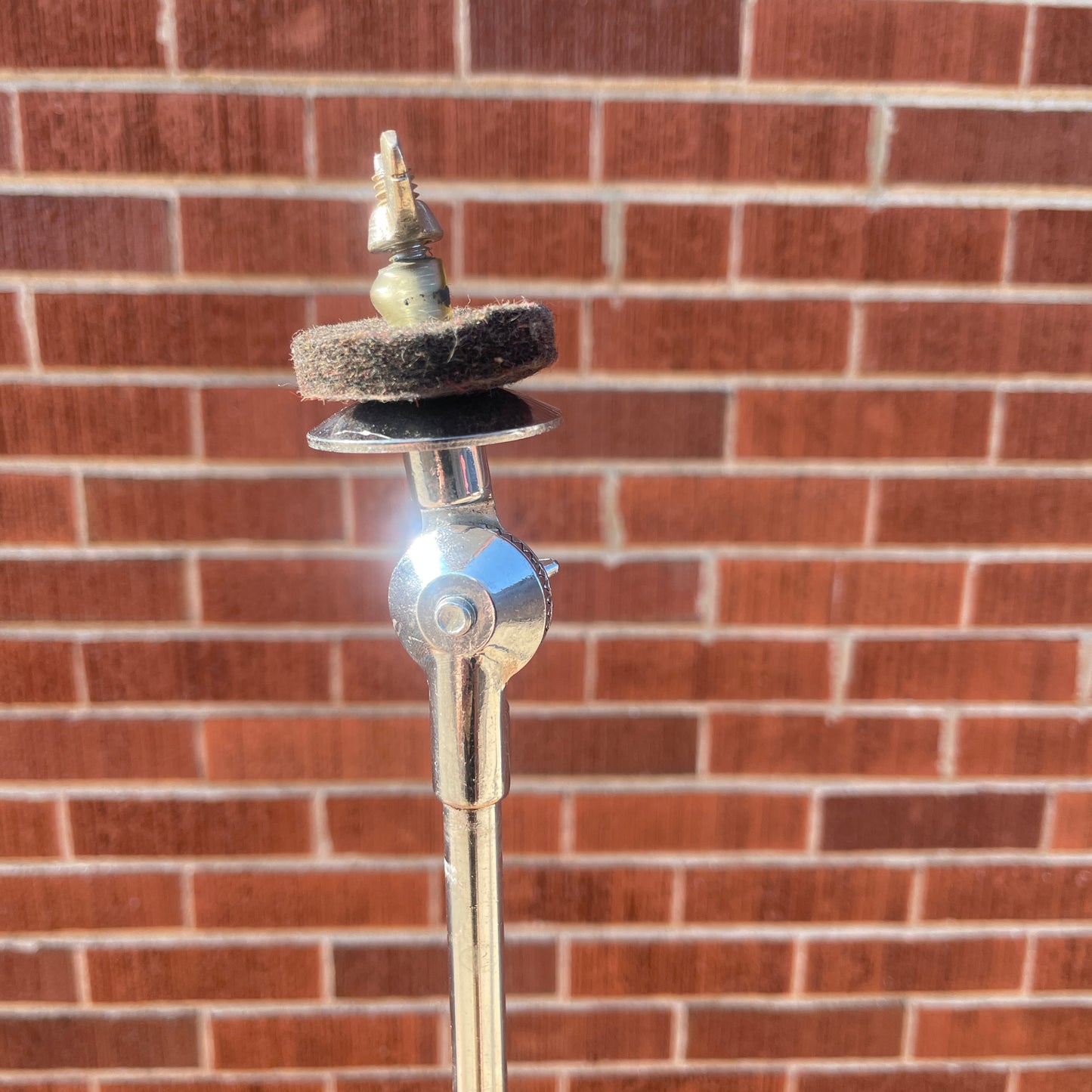 1960s Ludwig 1400 Straight Flat Base Cymbal Stand Round Tilter
