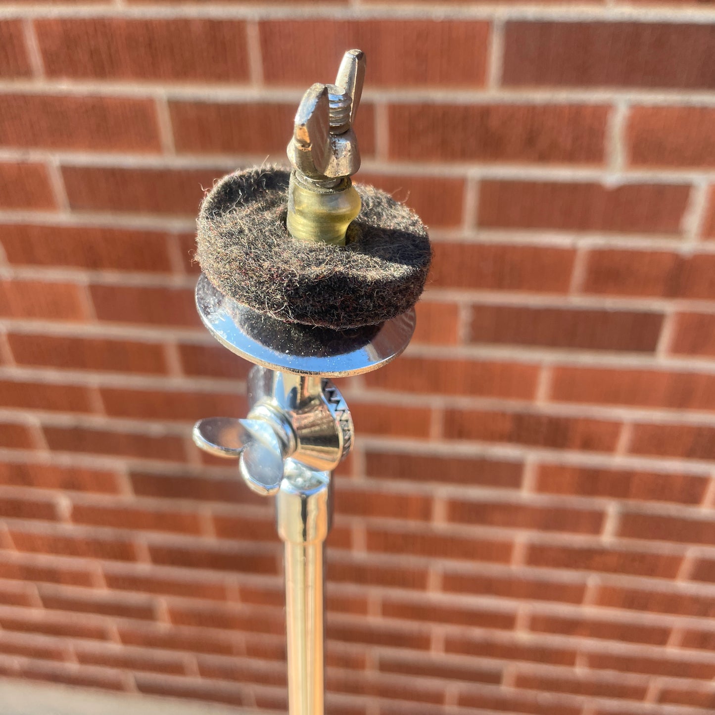 1960s Ludwig 1400 Straight Flat Base Cymbal Stand Round Tilter