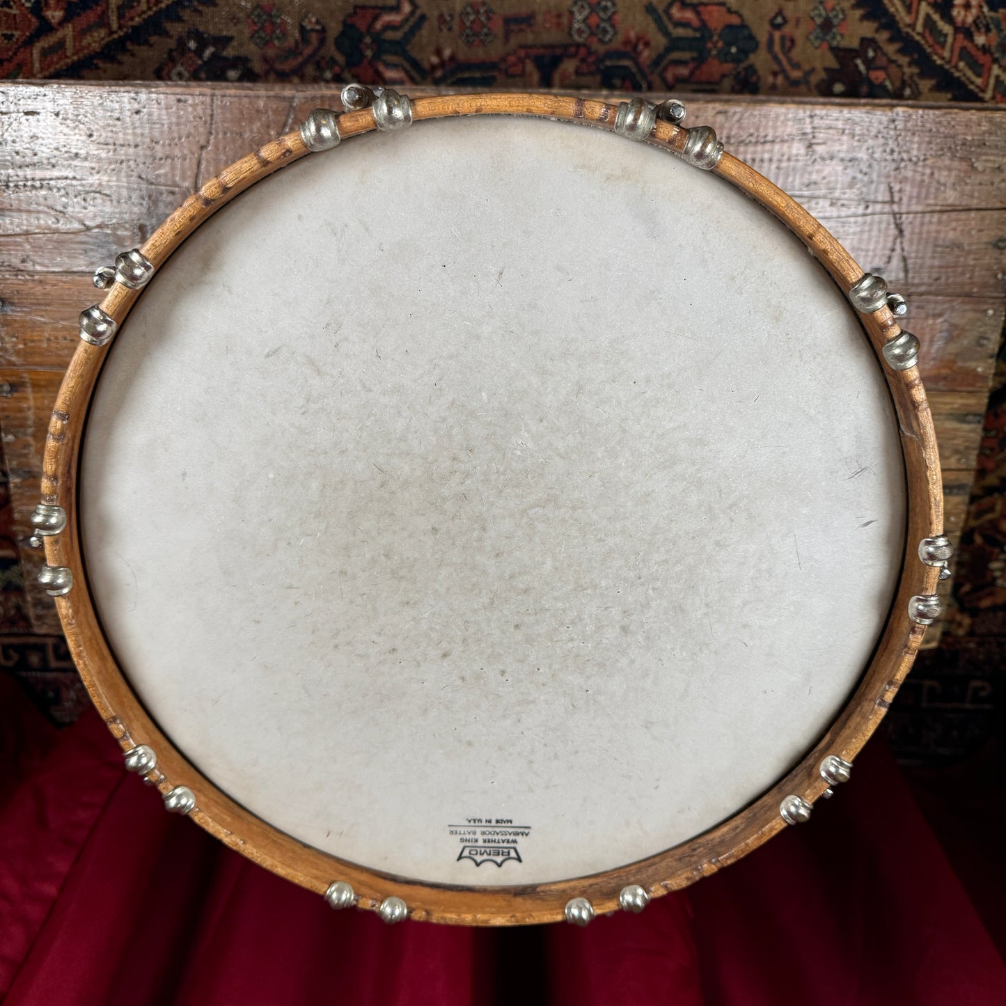 1970s Ludwig 12x15 Marching Snare / Bass Drum Conversion Anniversary Sparkle