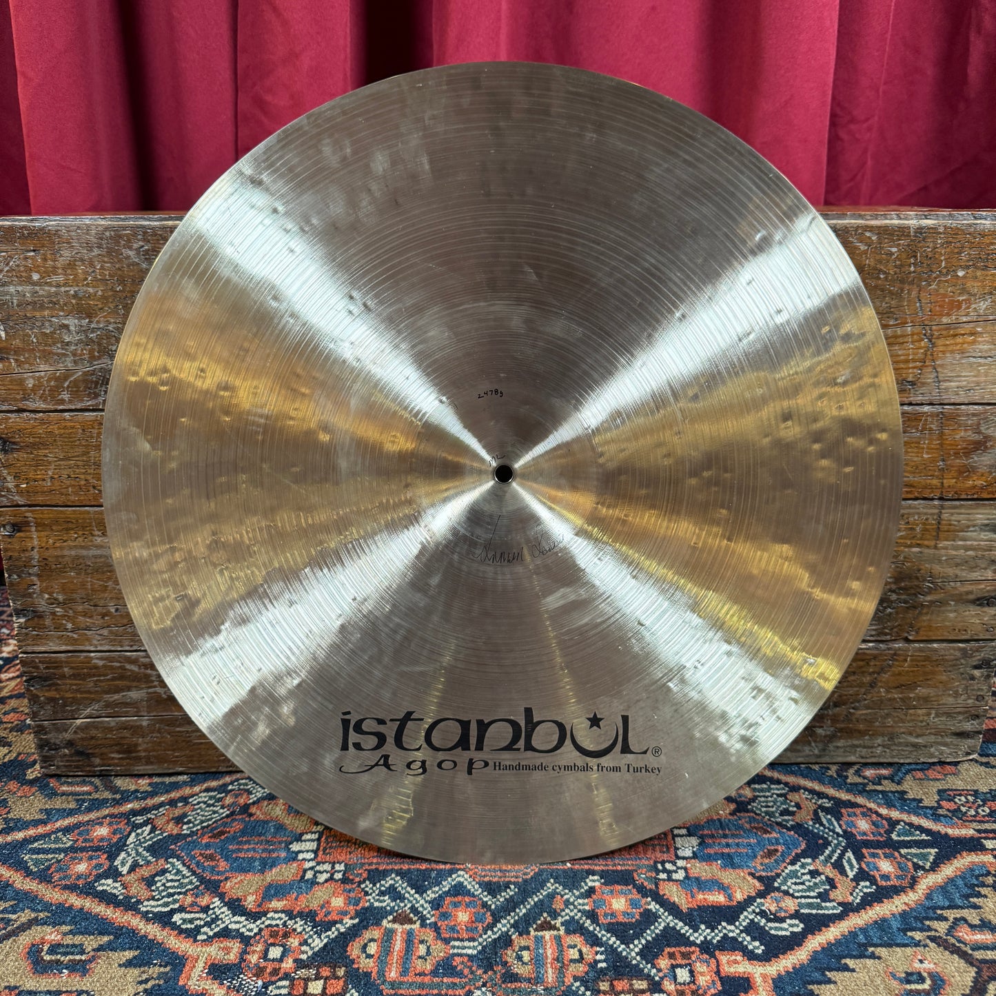 22" Istanbul Agop Signature Mel Lewis Ride Cymbal 2478g *Video Demo*