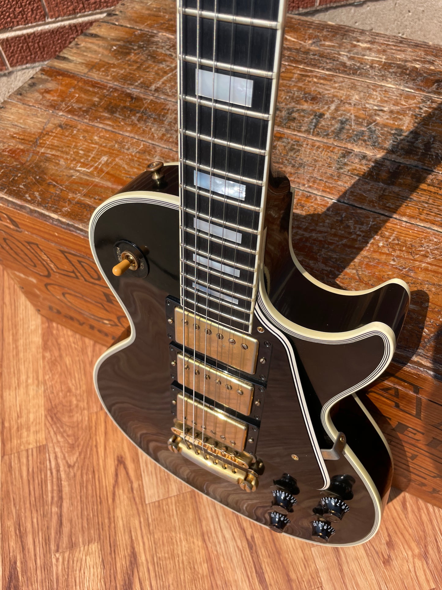 2007 Gibson 1957 Les Paul Custom Reissue Ebony 3-Pickup VOS Guitar w/OHSC