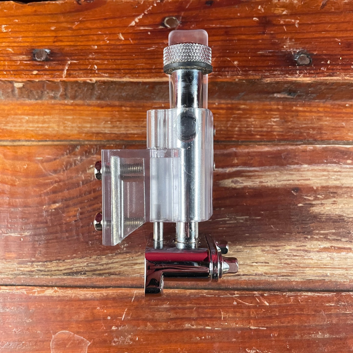 Nickel Drumworks Piston Snare Throw Off Strainer and Butt Plate Chrome & Acrylic