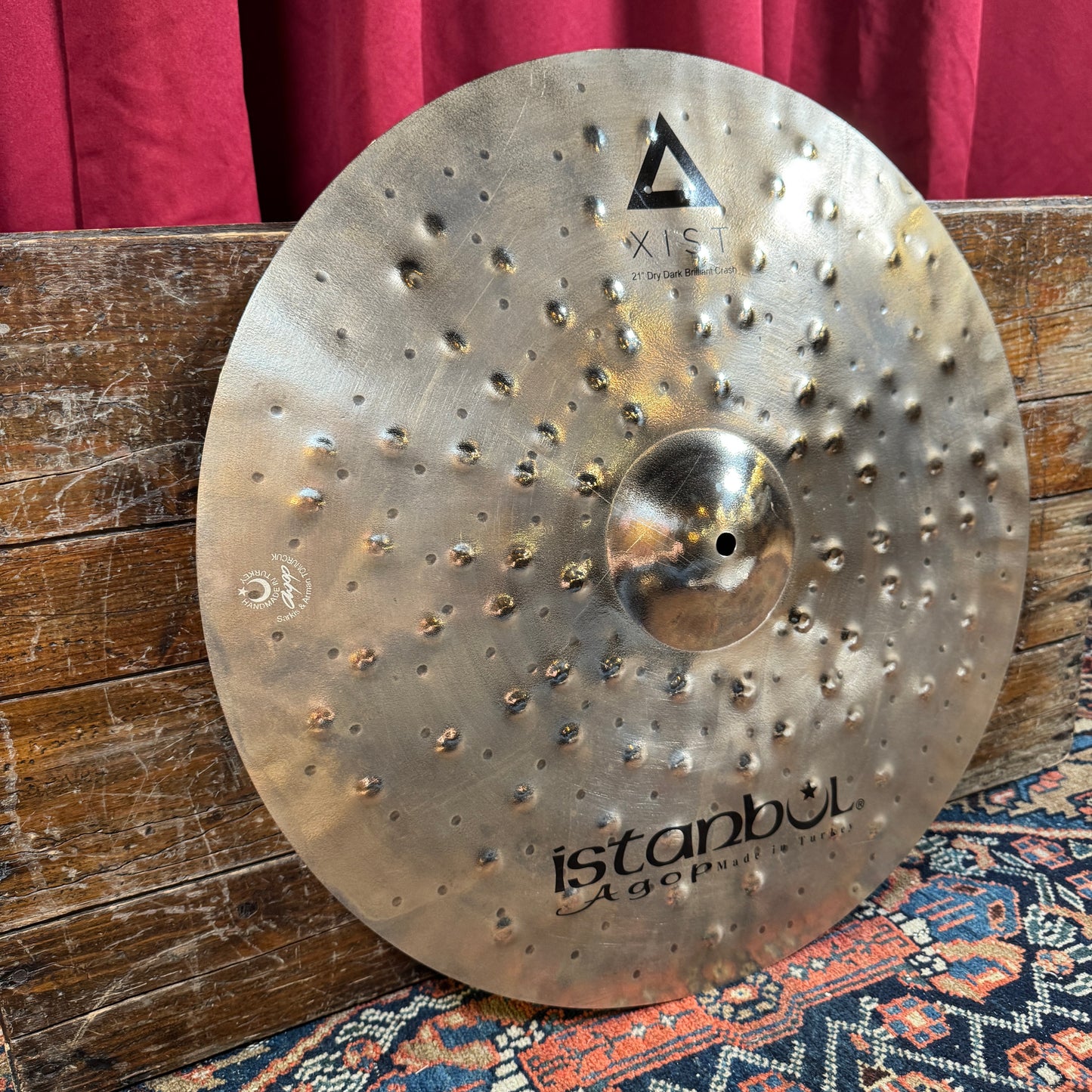 21" Istanbul Agop Xist Dry Dark Brilliant Crash Cymbal 1624g *Video Demo*