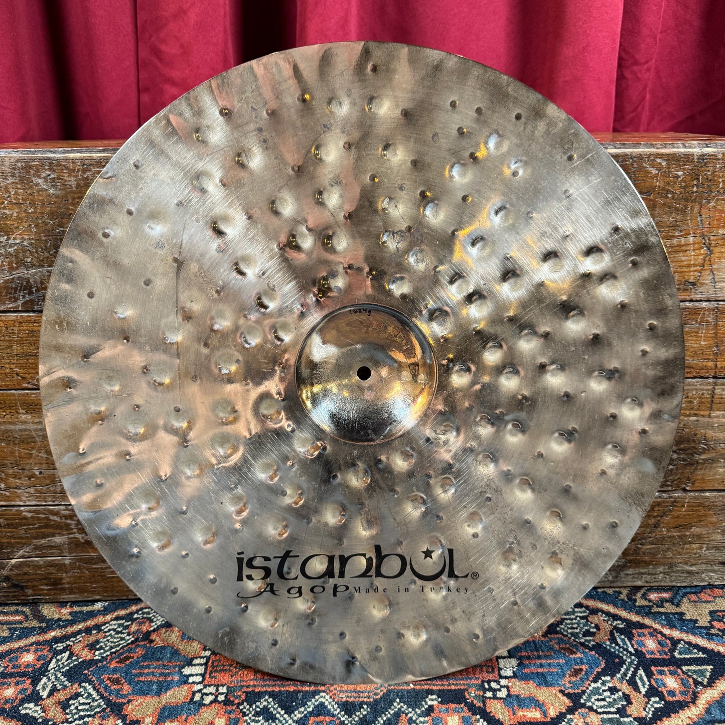 21" Istanbul Agop Xist Dry Dark Brilliant Crash Cymbal 1624g *Video Demo*