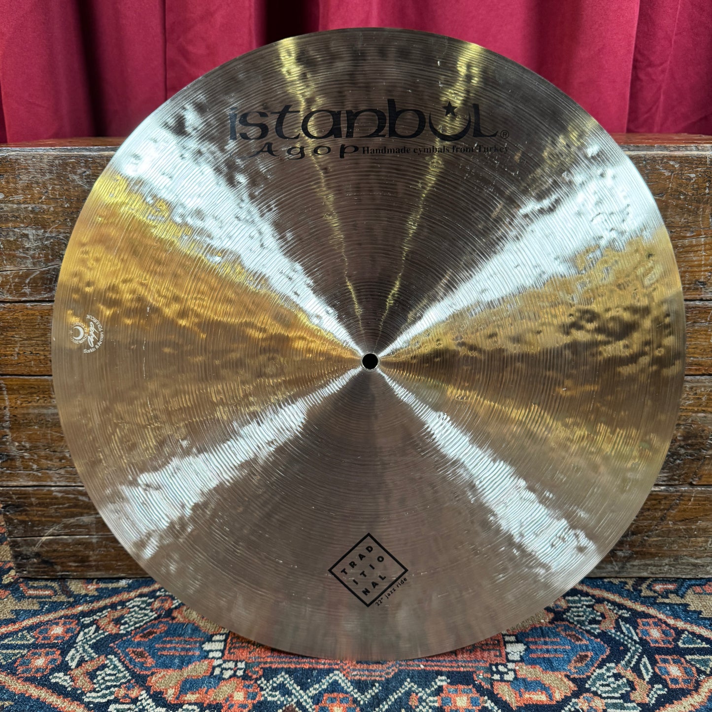 22" Istanbul Agop Traditional Medium Jazz Ride Cymbal 2528g *Video Demo*
