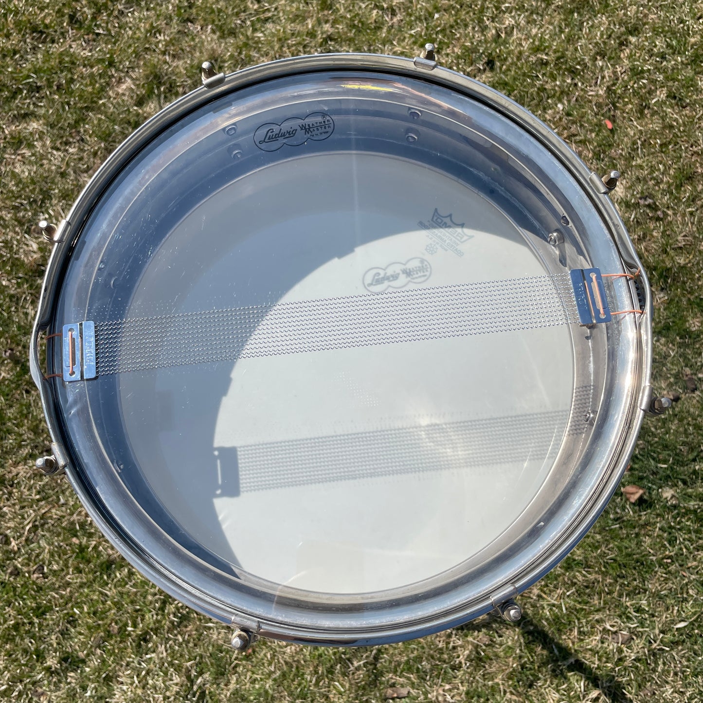 1920s Ludwig 4x14 Dance Model Universal 2-Pc. Nickel Over Brass Shell Snare Drum