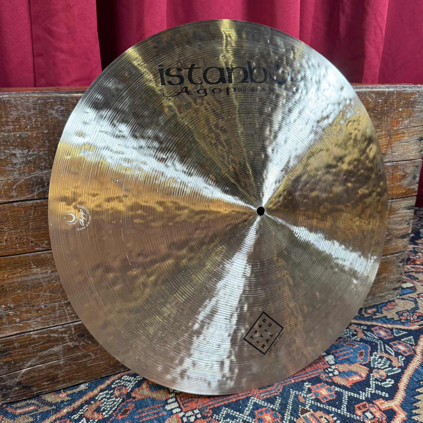22" Istanbul Agop Traditional Medium Jazz Ride Cymbal 2528g *Video Demo*