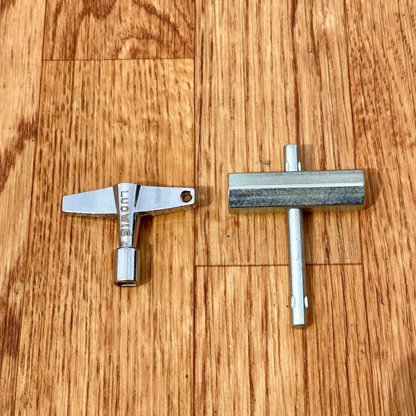 Vintage Ludwig Drum Tuning Key and Rail Consolette Hex Wrench Set