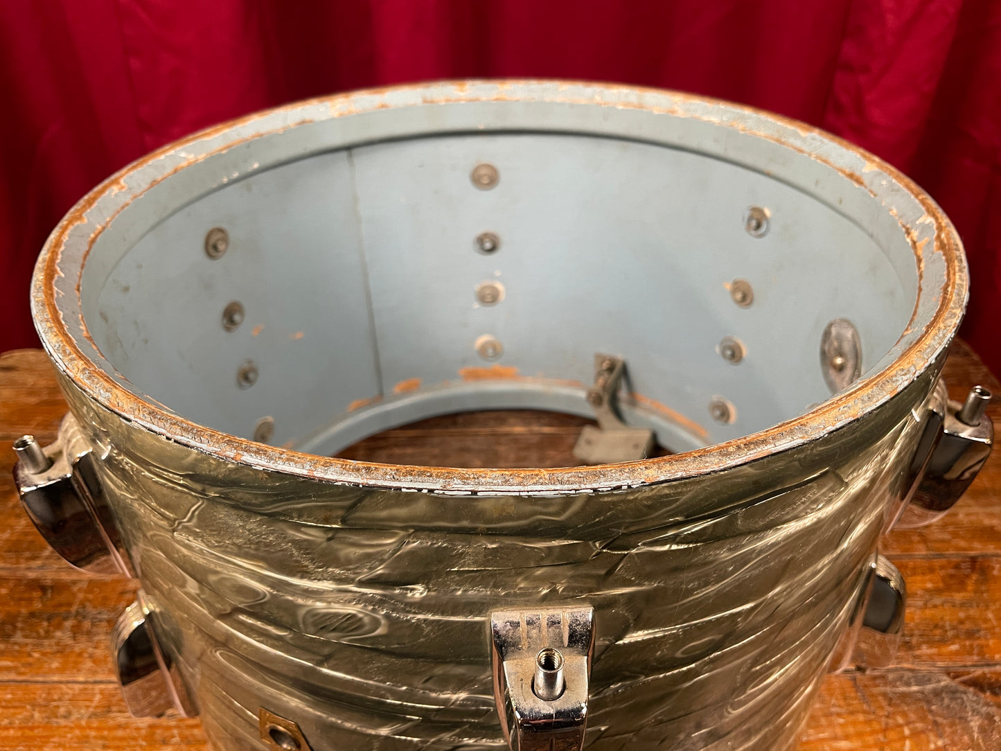 1966 Ludwig 9x13 Tom Drum Single Sky Blue Pearl