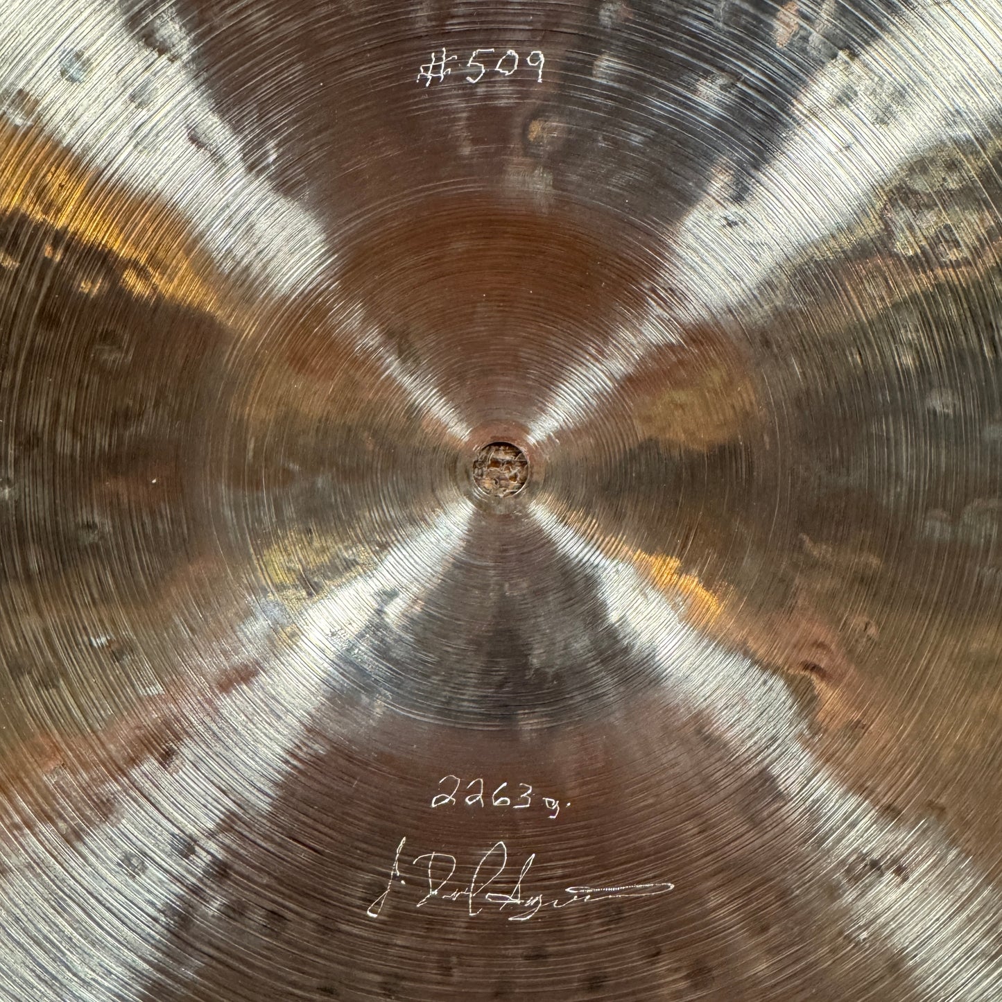 20" JD Sagurton Custom Cymbals Sanded Ride Cymbal 2263g *Video Demo*