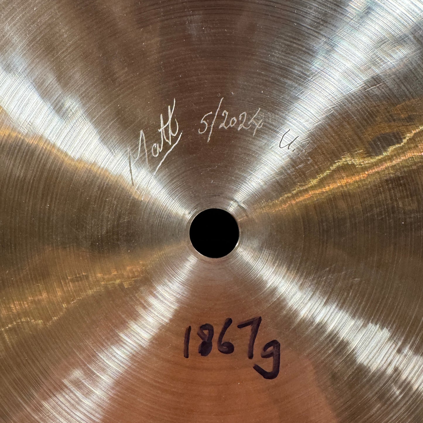 20" Matt Nolan Custom Unicorn Flat Ride Cymbal 1867g
