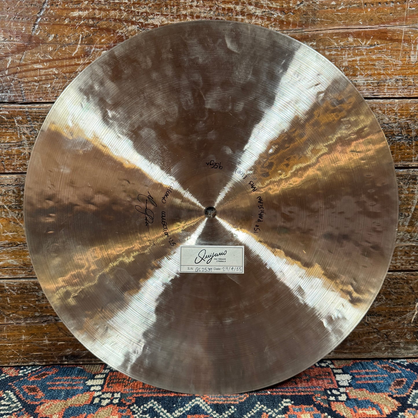 15" Quijano Parisian Hi-Hat Cymbal Pair 955g/1156g *Video Demo*